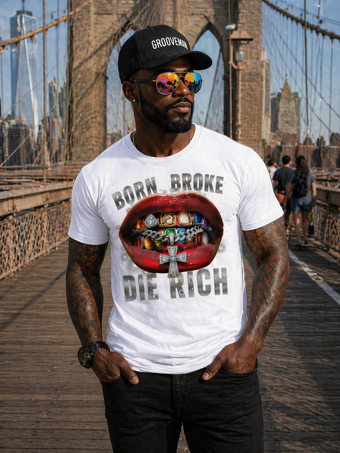 Born Broke Die Rich Graphic T-Shirt – Premium Streetwear Tee |  | Unisex Cotton Shirt