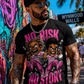 “No Risk No Story” – Grooveman Streetwear Tee (Oversized Fit)