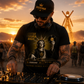 “Justice Through Music” Black Graphic T-Shirt – Premium DJ Streetwear Tee