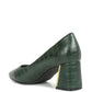 Emersyn Croc Block Heel Pump Shoes