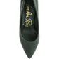 Emersyn Croc Block Heel Pump Shoes