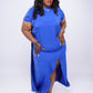“Don’t Mock Me” Royal Cape Dress