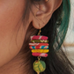 Stacked Colorful Bead Earrings