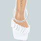 Date Look Clear Heel Rhinestone Sandals