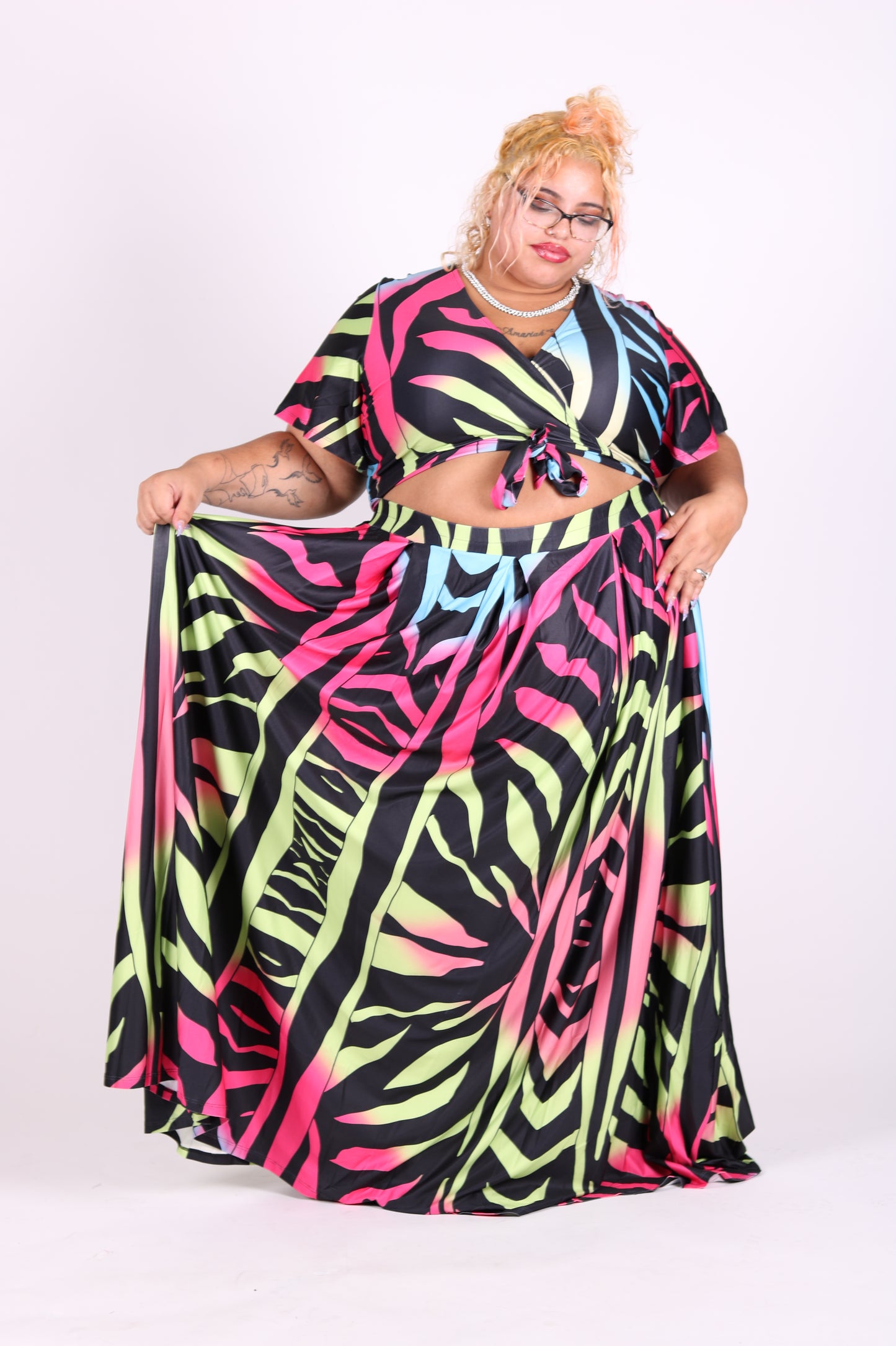 “Jazzlyn” Maxi Skirt & Top Set