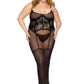 Mesh Gown with Built-In Corset