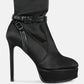 Doesburg Satin Stiletto Ankle Boot