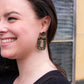 Margot Earrings - Black Gold Flake