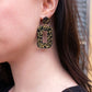 Margot Earrings - Black Gold Flake