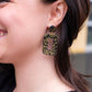Margot Earrings - Black Gold Flake