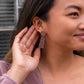 Mia Earrings - Rainbow Glitter