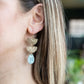 Aria Earrings - Aquamarine