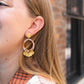 Francesca Earrings - Mauve & Copper