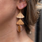 Anya Earrings - Mauve & Copper