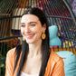 Dominica Earrings - Dark Rattan