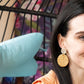 Dominica Earrings - Dark Rattan
