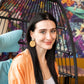 Dominica Earrings - Dark Rattan