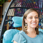 Lana Earrings - Dark Rattan