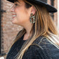 Margot Earrings - Black Gold Flake