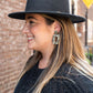 Margot Earrings - Black Gold Flake