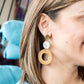 Lana Earrings - Dark Rattan