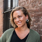 Betsy Earrings - Neutral & Forest Green