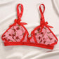 Dozen Roses Mesh Peekaboo Bralette