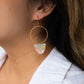 Iris Earrings Large - Iridescent Neon