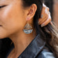 Ava Earrings - Black Dot