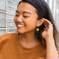 Zoey Earrings - Black & Bronze