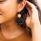 Zoey Earrings - Black & Bronze