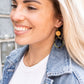 Lennox Earrings - Olive Tortoise