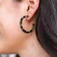Camy Hoops - Olive Tortoise