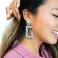 Avery Earrings - 80's Pastel