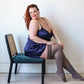 Sierra: Grey Opaque Thigh Highs