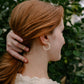 Posey Mini Hoops - Ivory