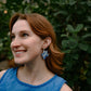 Petunia Earrings - Greek Goddess Blue