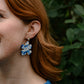 Petunia Earrings - Greek Goddess Blue