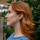 Flora Mini Hoops - Greek Goddess Blue