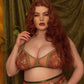 Mushroom Fairy Printed Mesh Peekaboo Bralette