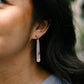 Blair Earrings - Lilac Quartz