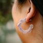 Flora Hoops - Lilac Quartz