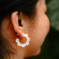 Flora Mini Hoops - Opalite