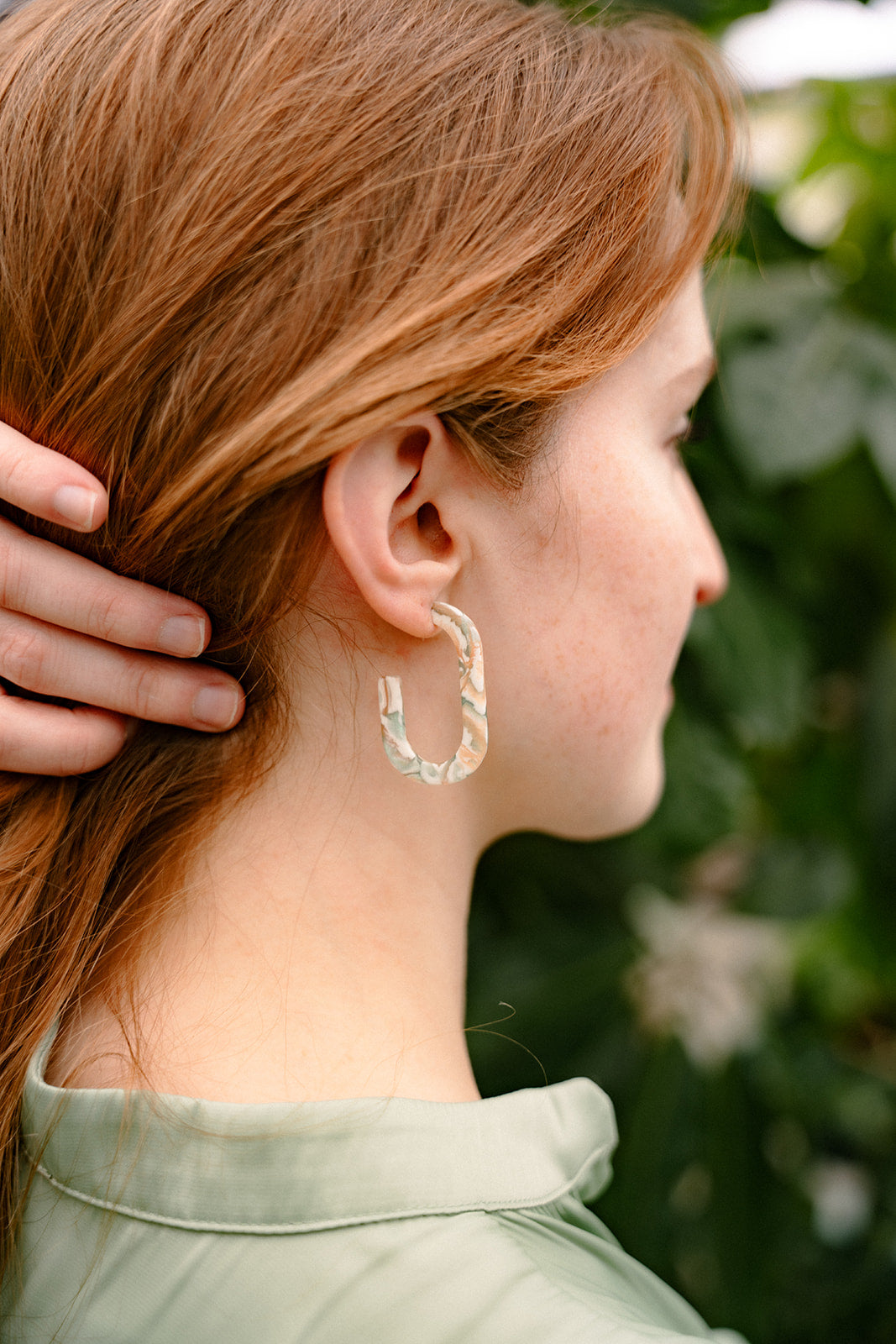 Jenna Hoops - Creamsicle Mint
