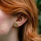 Gia Studs - Champagne Mint