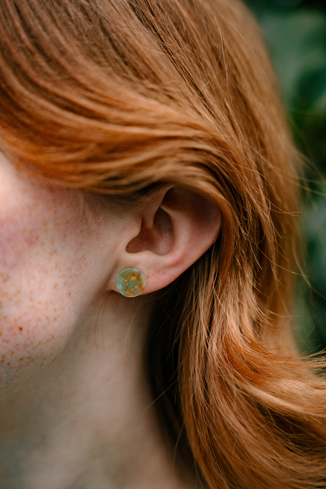 Gia Studs - Champagne Mint