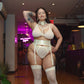 Hearts of Venus Strappy Bralette in Pearl