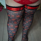 Red Strappy Leg Garters