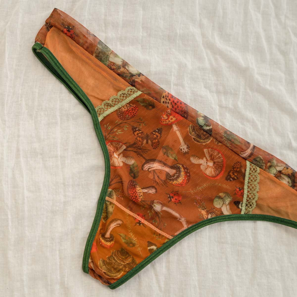 Mushroom Fairy Printed Thong