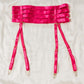Hot Pink Hearts of Venus Strappy Waist Cincher